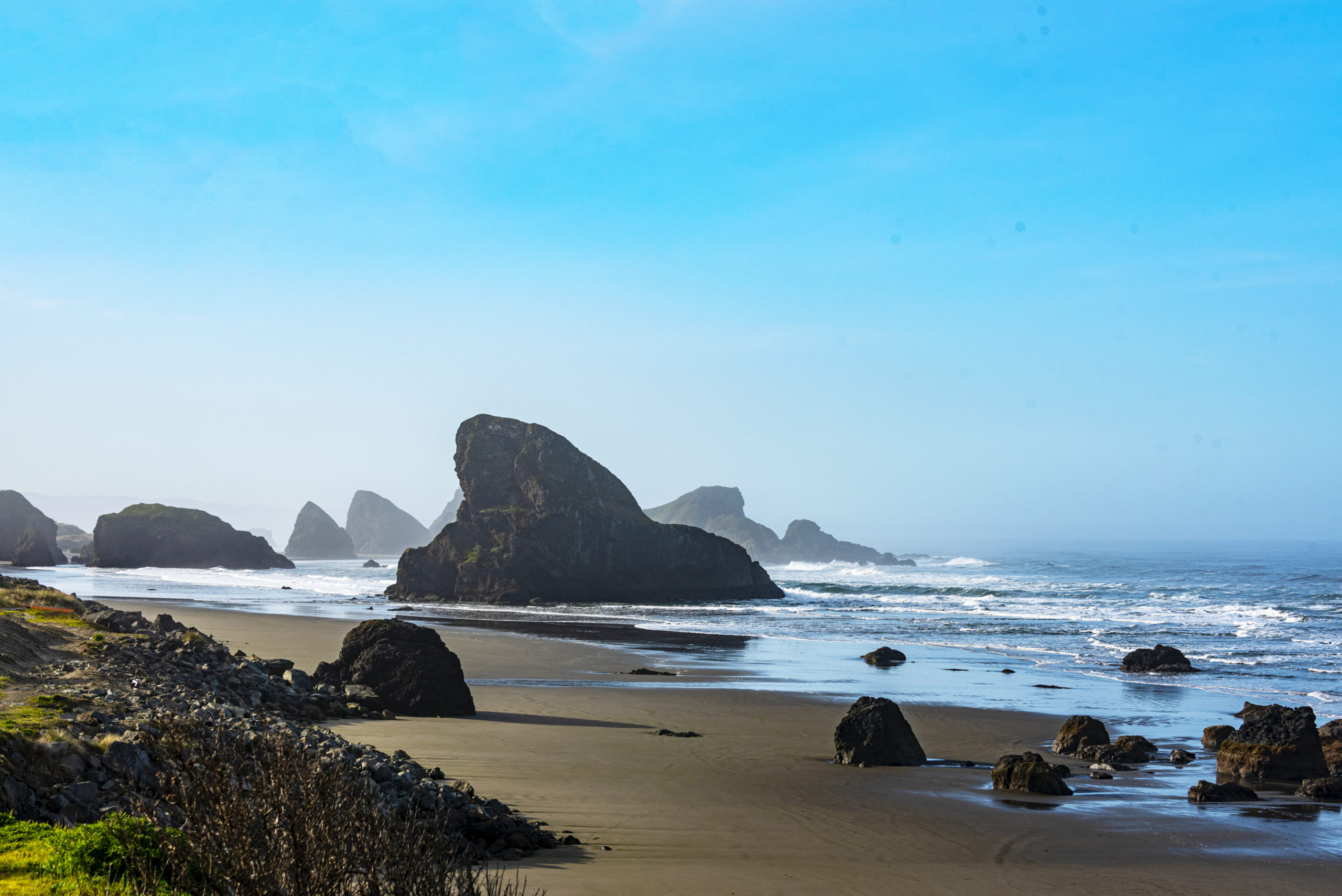 Sea stacks along southern Oregon coast